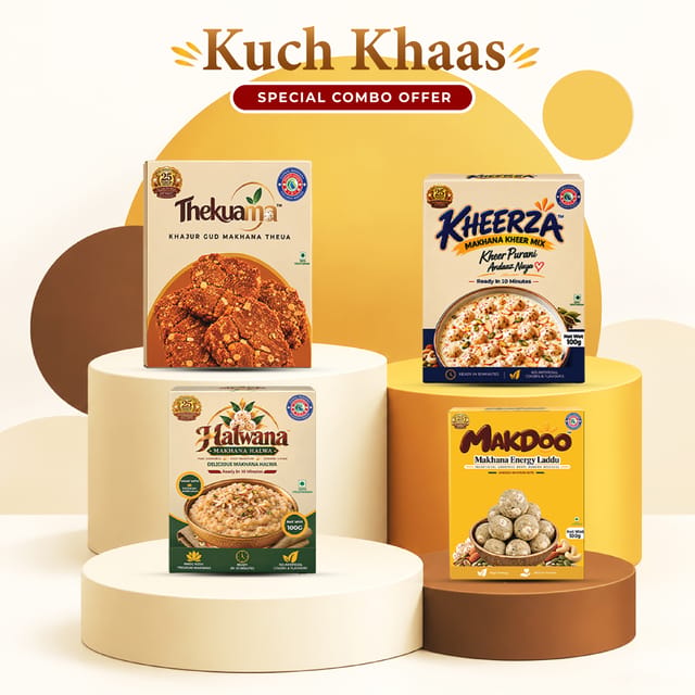 THEKUAMA 100 GM + KHEERZA 100 GM + HALWANA 100 GM + MAKDOO 100 GM